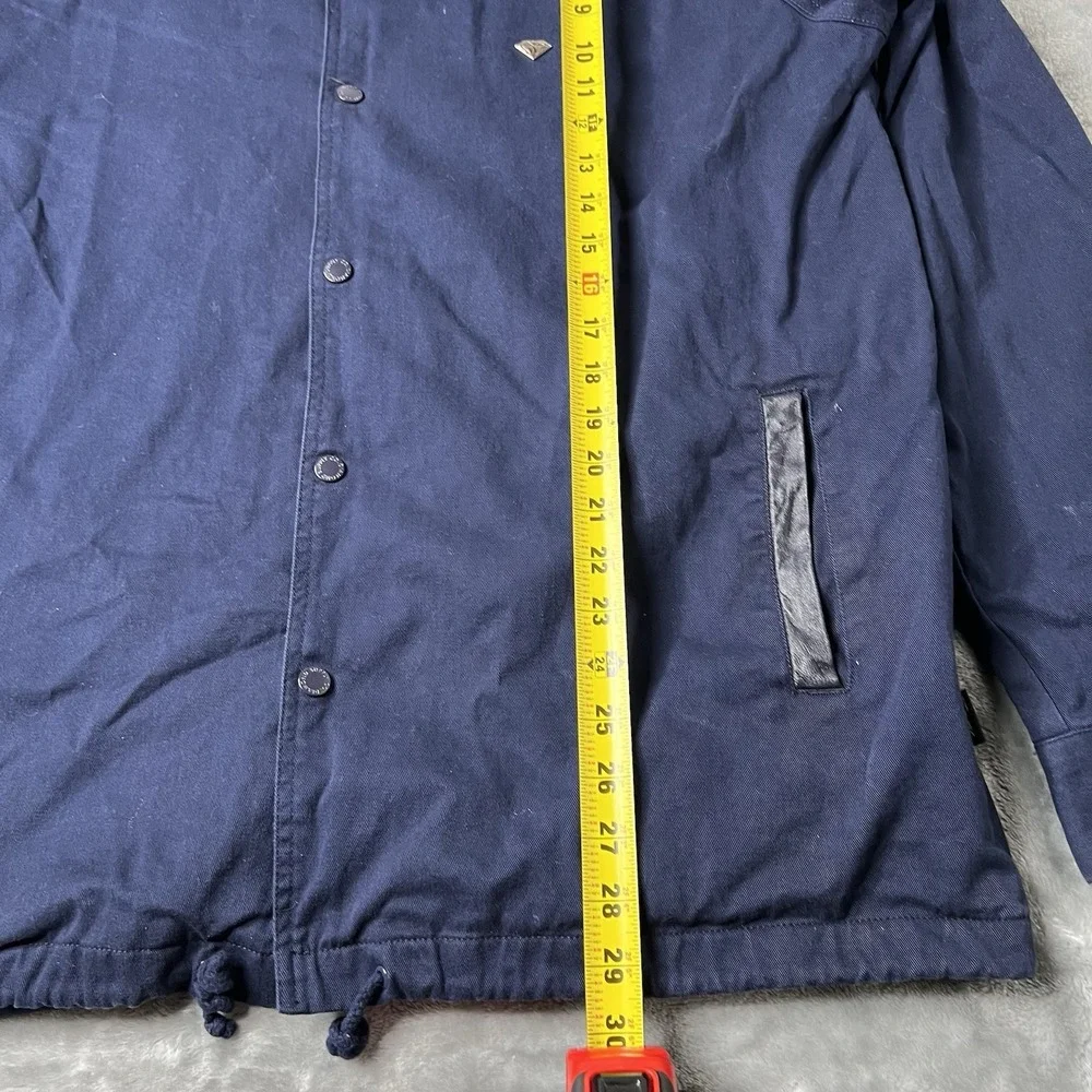 Diamond Supply Co Jacket Men Size XXL Bomber Navy Blue Diamond Logo Streetwear